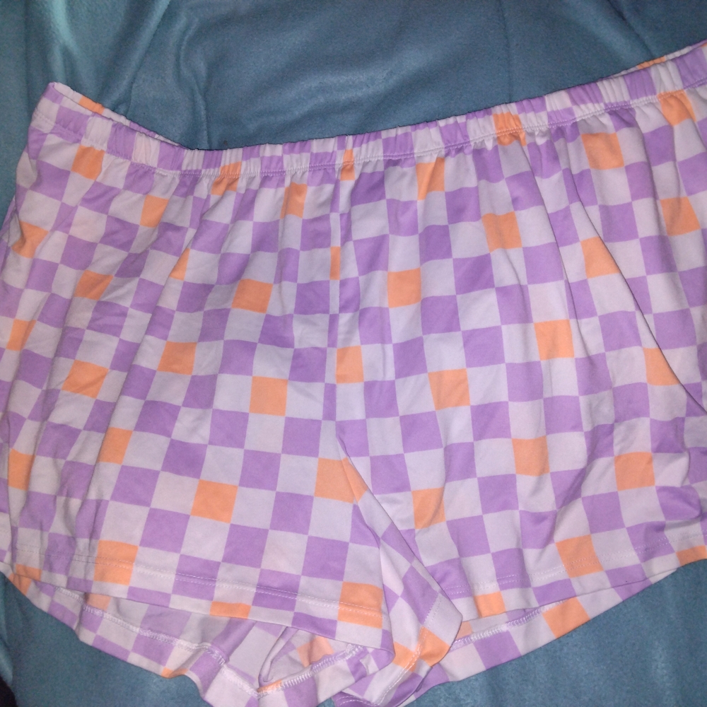 Vibrant Checkered Women's Pajama Shorts